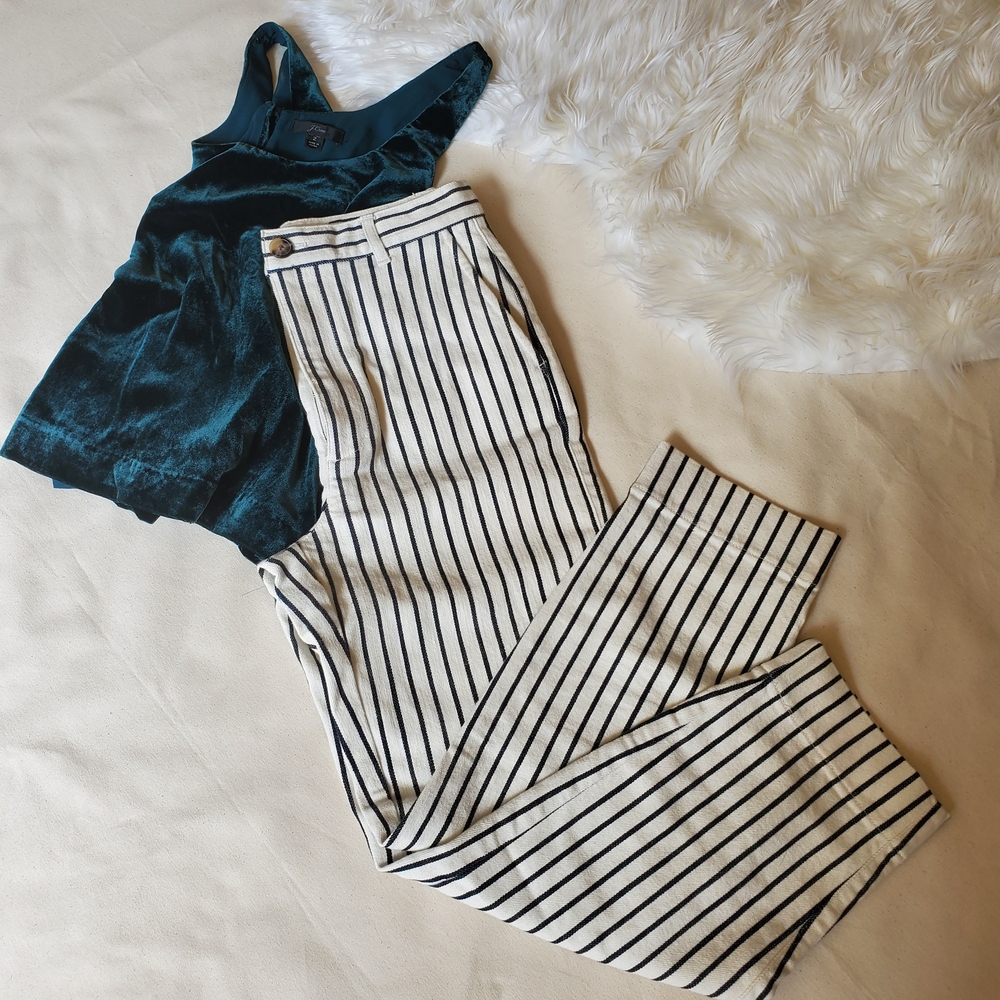 Railroad Stripe Tapered Pants